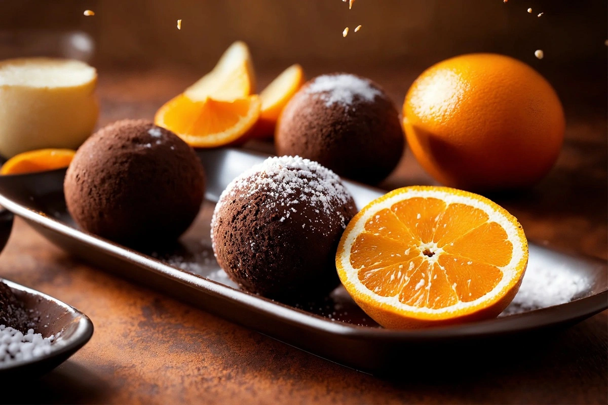 Featured image for the article on orange chocolate balls, showcasing their history, craftsmanship, and global popularity.