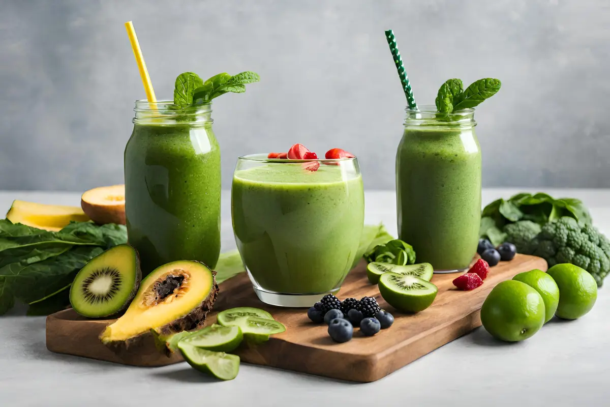 Detox Island Green Smoothie compared with other green smoothies, highlighting unique ingredients.